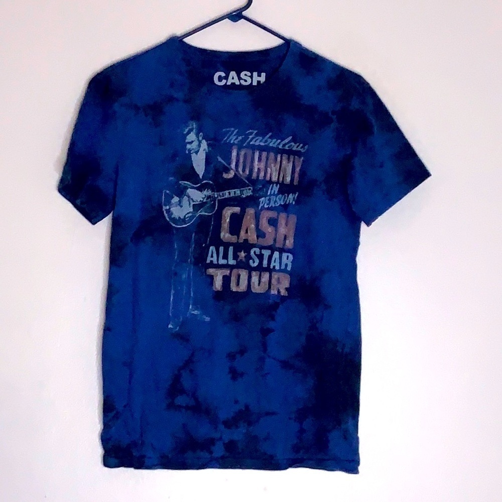 The fabulous Johnny Cash All-Star tour tie dye short sleeve T-shirt xs